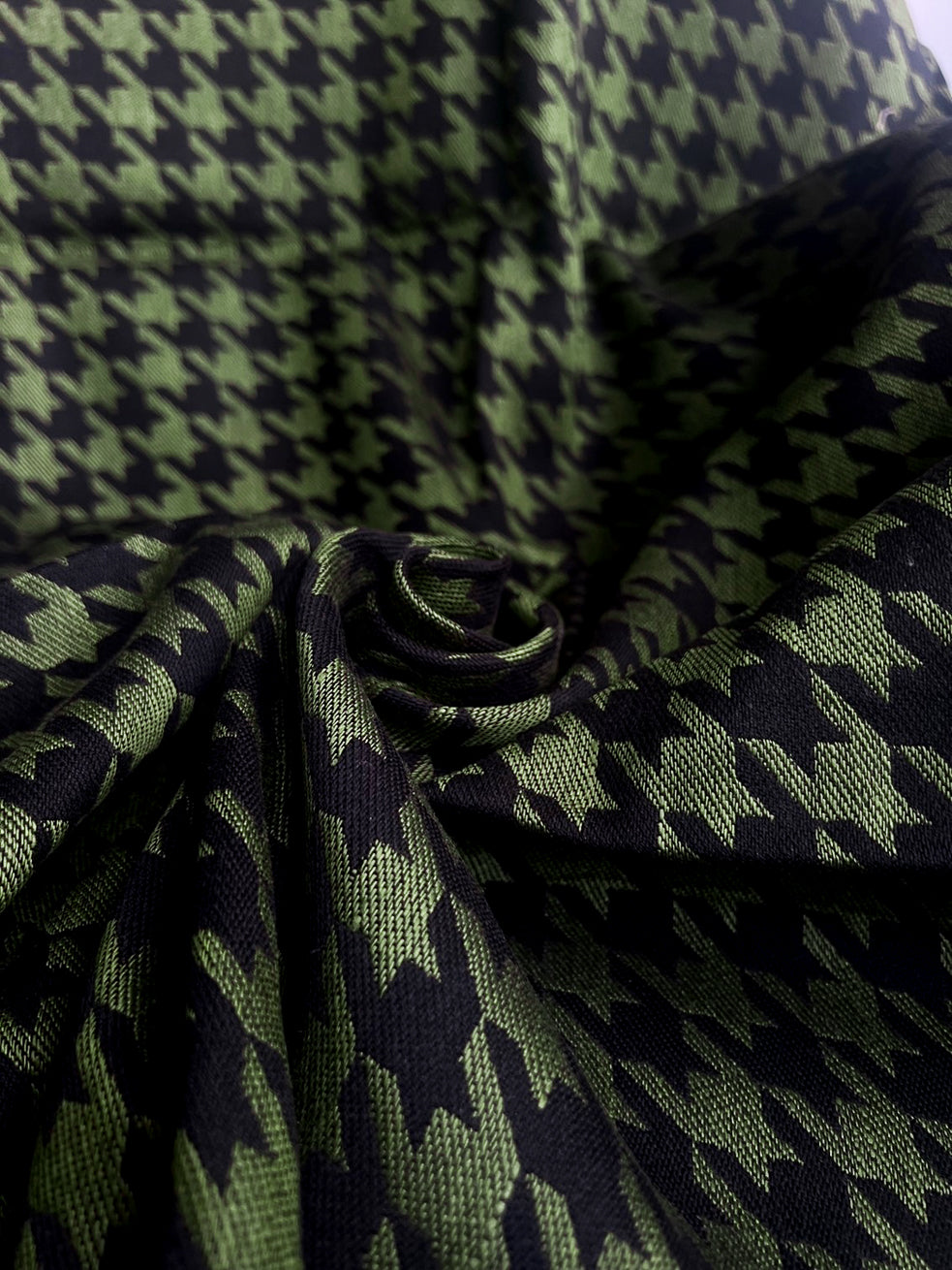 Mommy Bag Houndstooth green