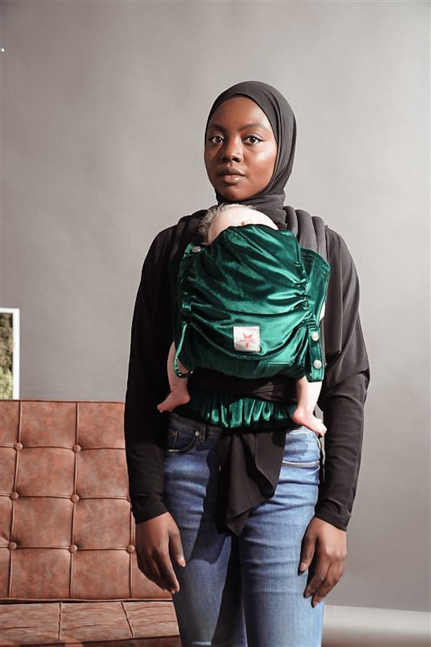 Baby Carrier TaiTai Velvet soft emerald