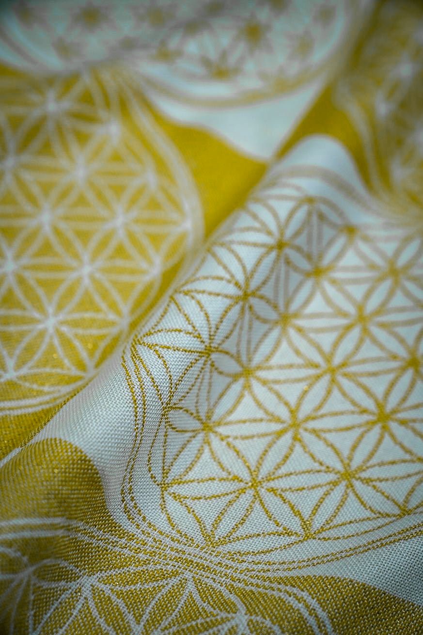 Couverture bébé fleur de vie or - KOKADI