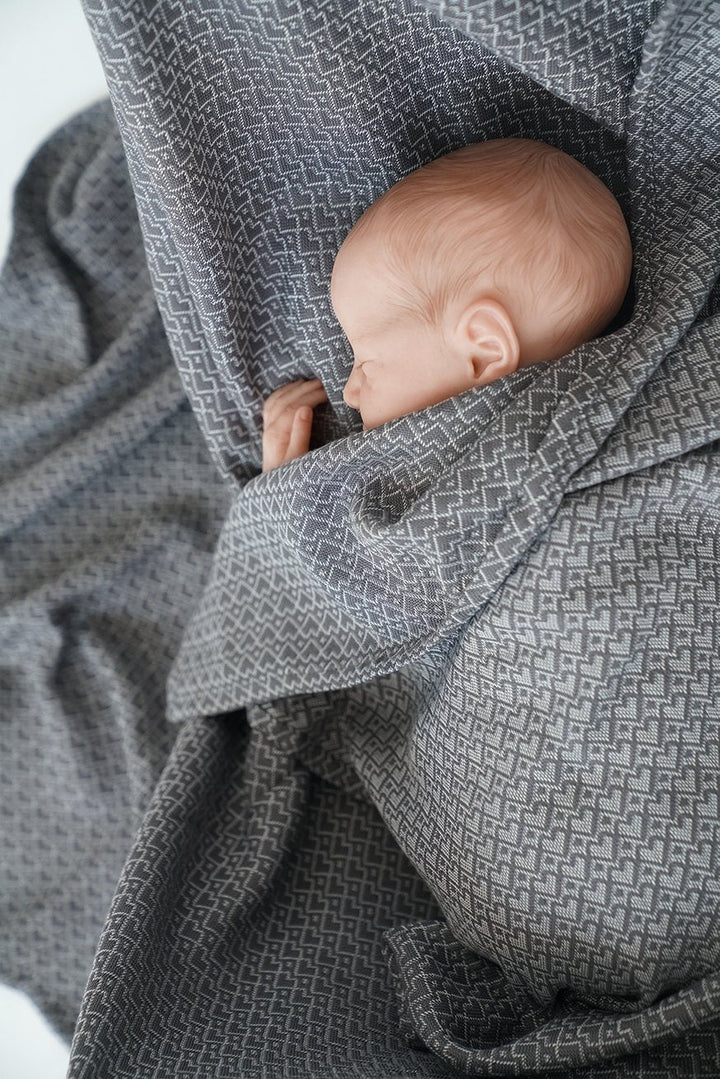 Manta de peluche Heart2Heart piedra - KOKADI