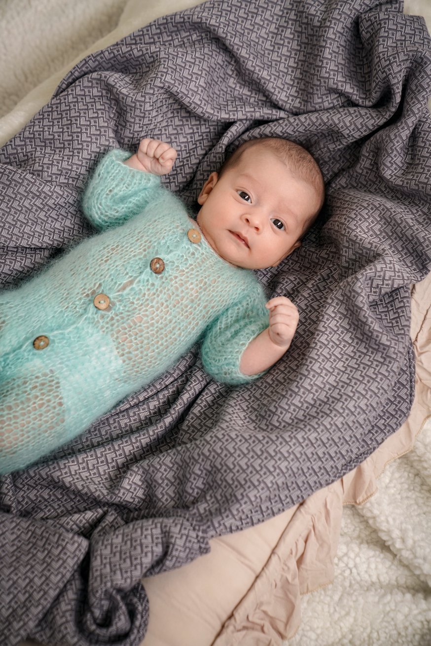 Manta de peluche Heart2Heart piedra - KOKADI