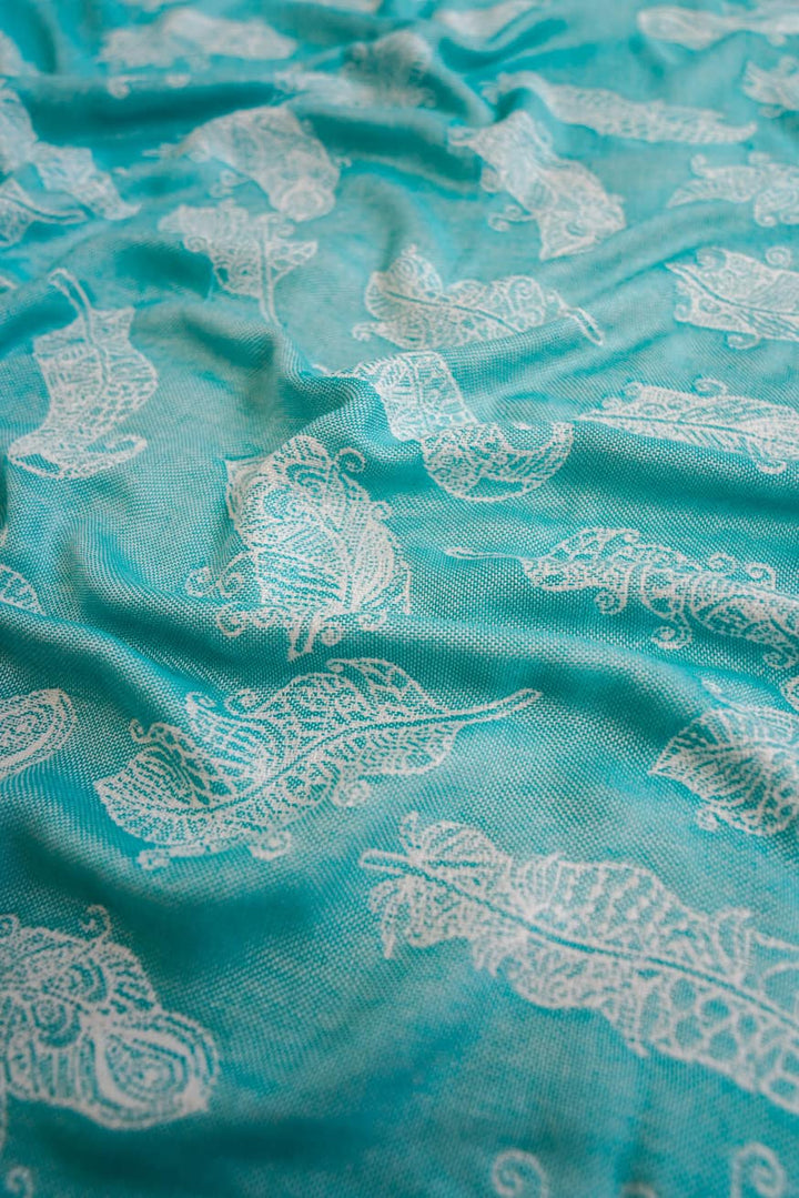 Knusende håndklæde mandala fjer Alexandra - KOKADI