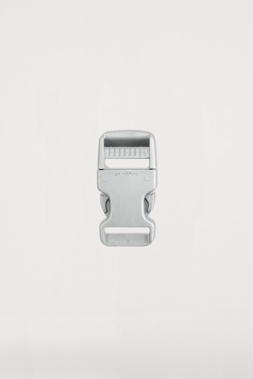 Gesp 25mm zilveren lijn - KOKADI